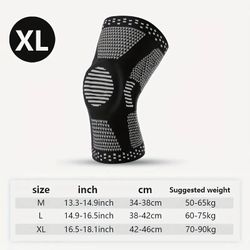 Professional Knee Brace, Knee Compression Sleeve Support Size XL