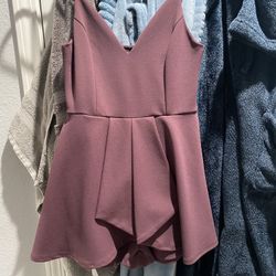 Plum Dress Romper