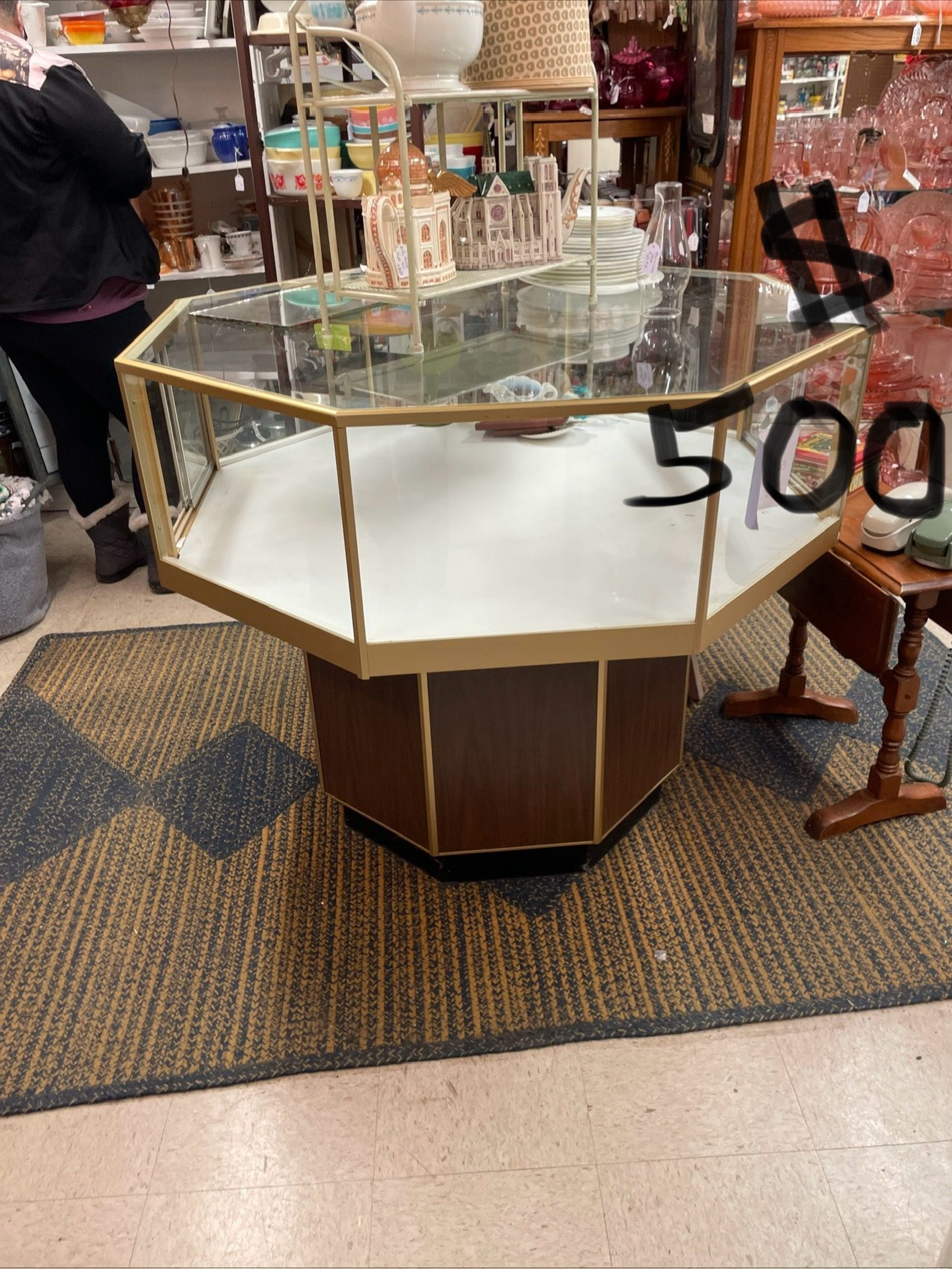 Glass Display Table