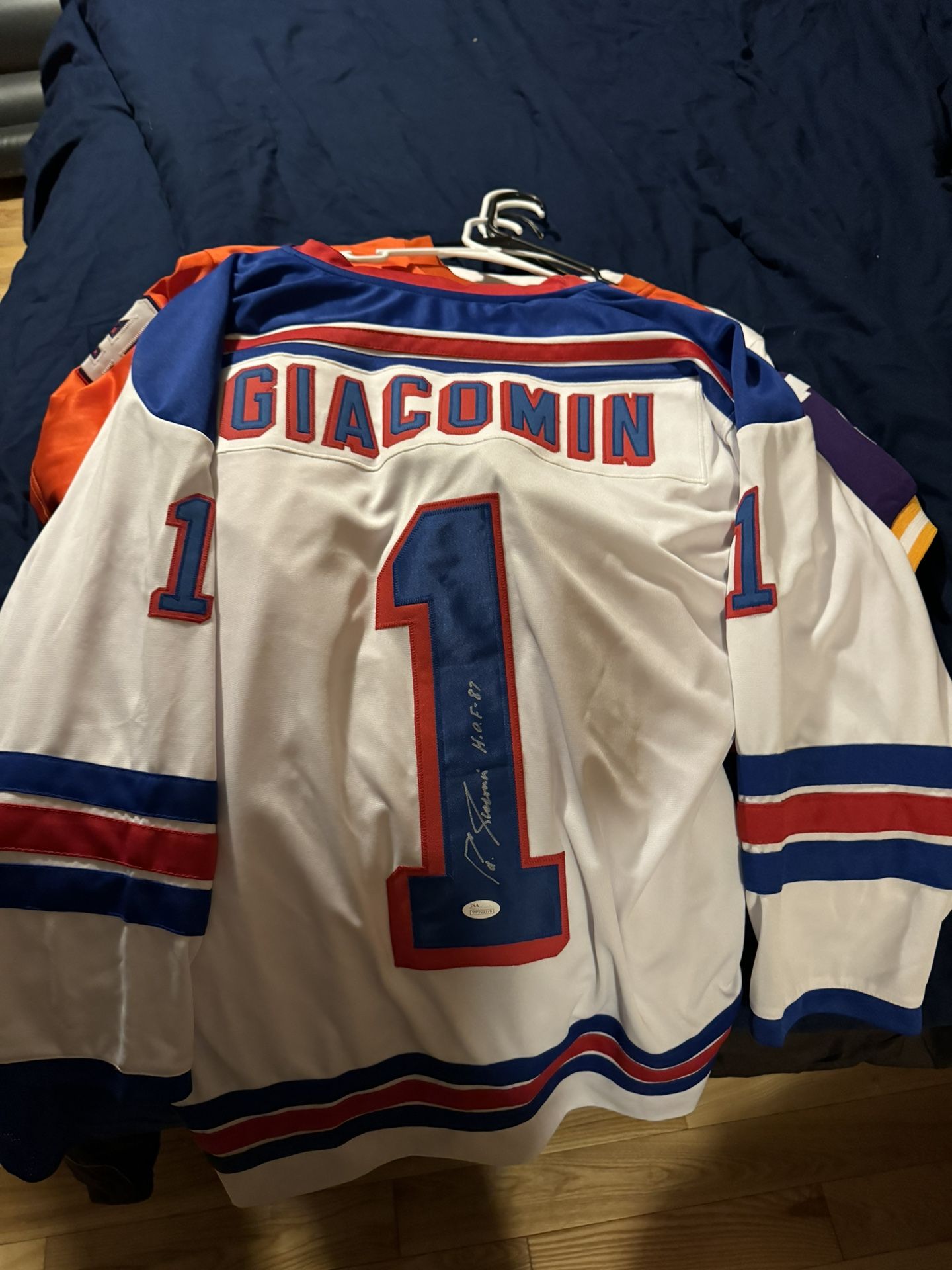 Ed Giacomin Autograph Jersey