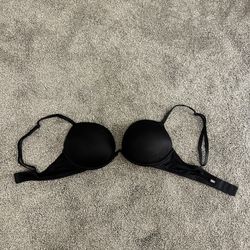 Victoria’s Secret Pink Black Push Up Bra