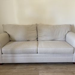 Beige 85” sofa