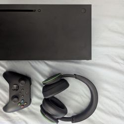 Xbox X 1 Controller And Xbox wireless Headset.