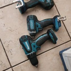 Makita  Drill And Impact Drill Works Like New   Like  $105 Firm  ""No Battery No Charger 