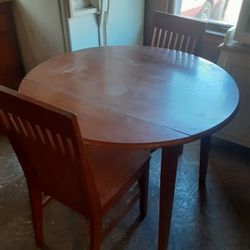 Solid Wood Kitchen Table With Chairs