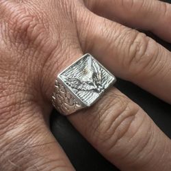 925 Sterling Silver Ring For Wedding size12