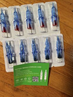 POSEIDON Tattoo Supply Lot 10 Cartridge III Needles + Lining Black Ink New