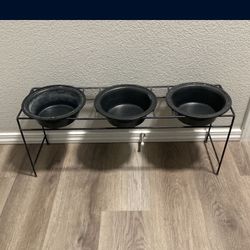 Raised Dog Food/water Bowls