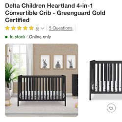 Heartland 4-in-1 Convertible Crib