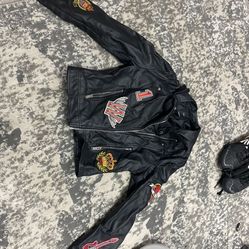 Girls Faux Leather Jackets See Description