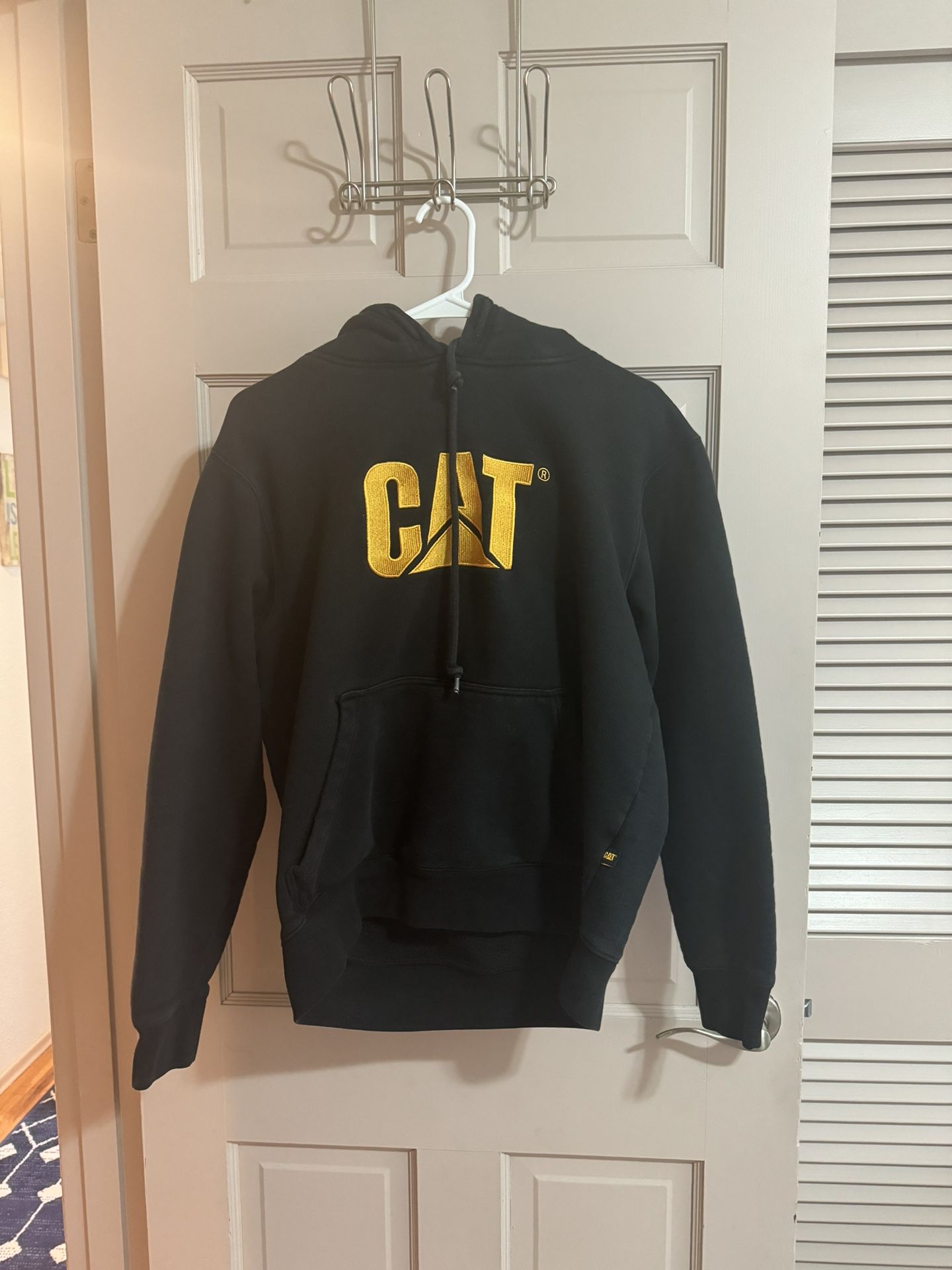 Caterpillar Men's Trademark Hooded Sweatshirt Black Size Medium