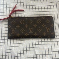 Lv Red Inside Wallet