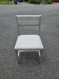 Modern Grey Upholstered Dining Chair