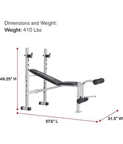 Weider Platinum Standard Weight Bench And Rack for Sale in Hillside IL OfferUp