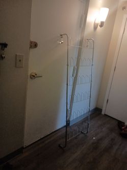 Over the door metal shoe rack