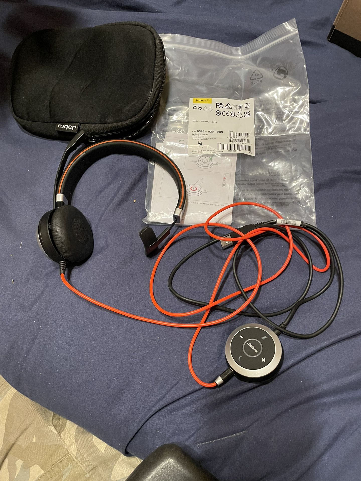 Jabra Evolve 40 Wired USB Headset HSC017