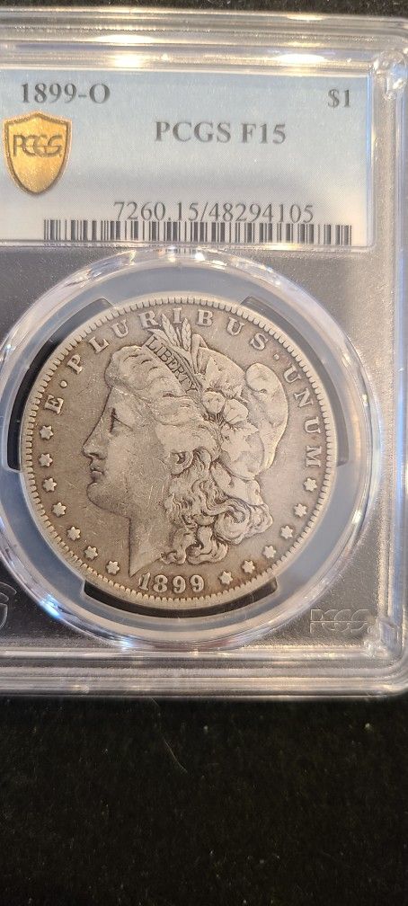 1899 O MORGAN SILVER DOLLAR PCGS F15