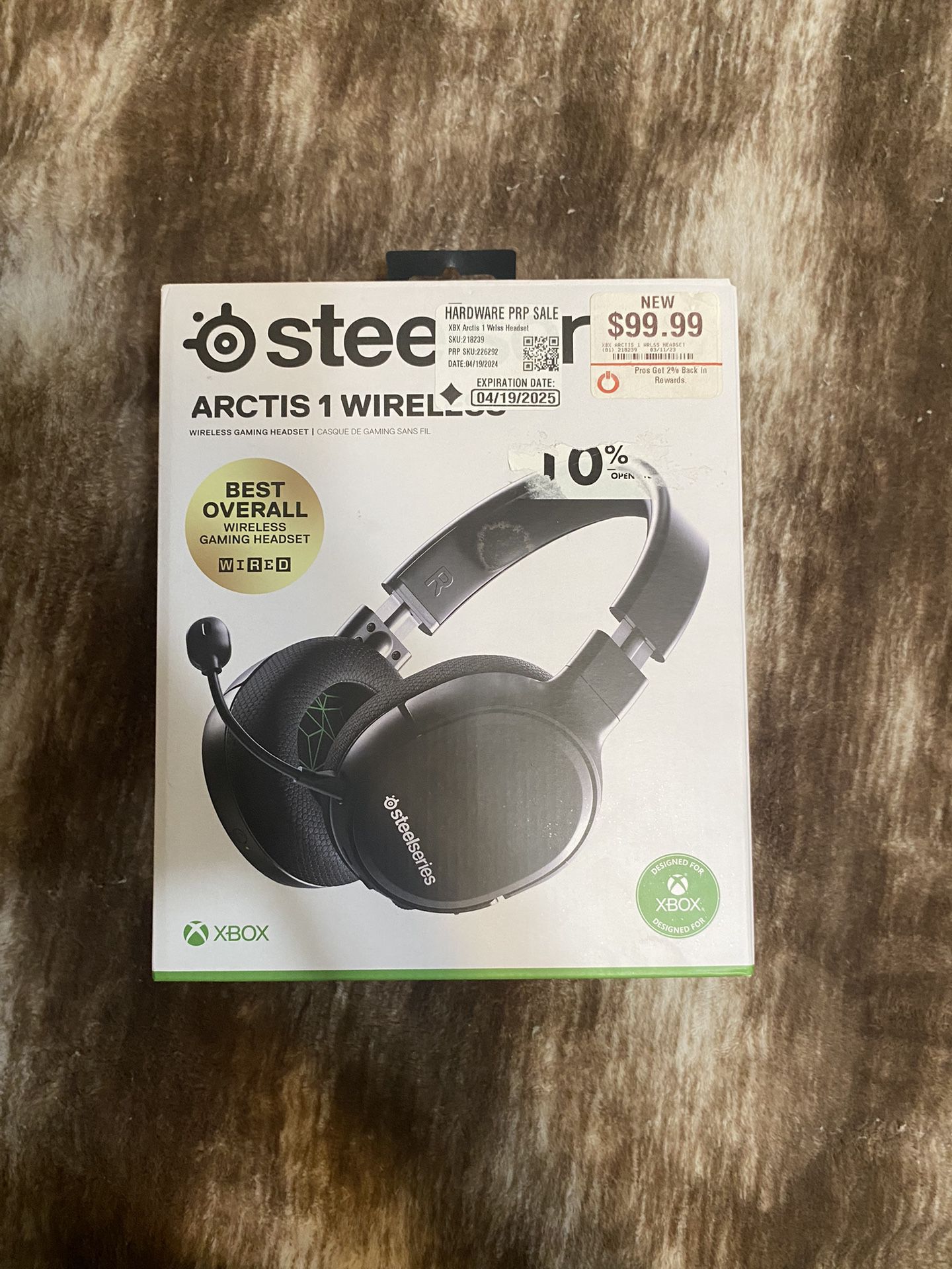 Steelseries Artics 1 wireless only Compatible with Xbox Series X/S And Xbox One Android And Pc