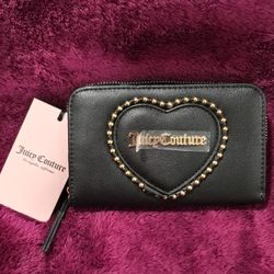 Juicy Couture Wallet - Love Never Dies Bifold Liquorice Black NWT