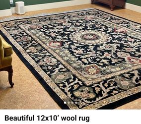 Beautiful 12x10' wool rug - nearly free!! Pick up asap
