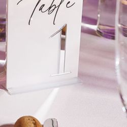 Acrylic Table Numbers Wedding Tables 1-9
