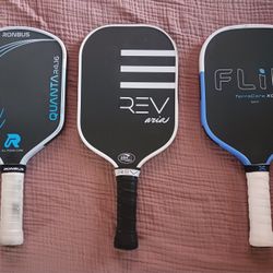Ronbus Quanta, Rev Aria, Body Helix Flik F1 Pickleball Paddles