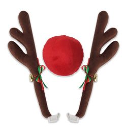 Reindeer Antlers & Nose Chrismas Decorations