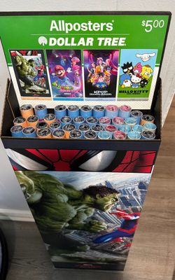 Allposters Dollar Tree Poster Display Stand Full Stock in original shipping box