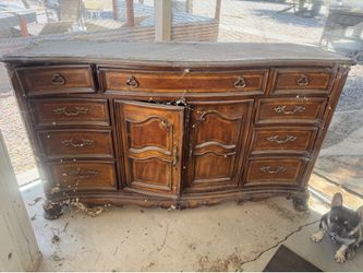 Antique dresser or hutch for a living
