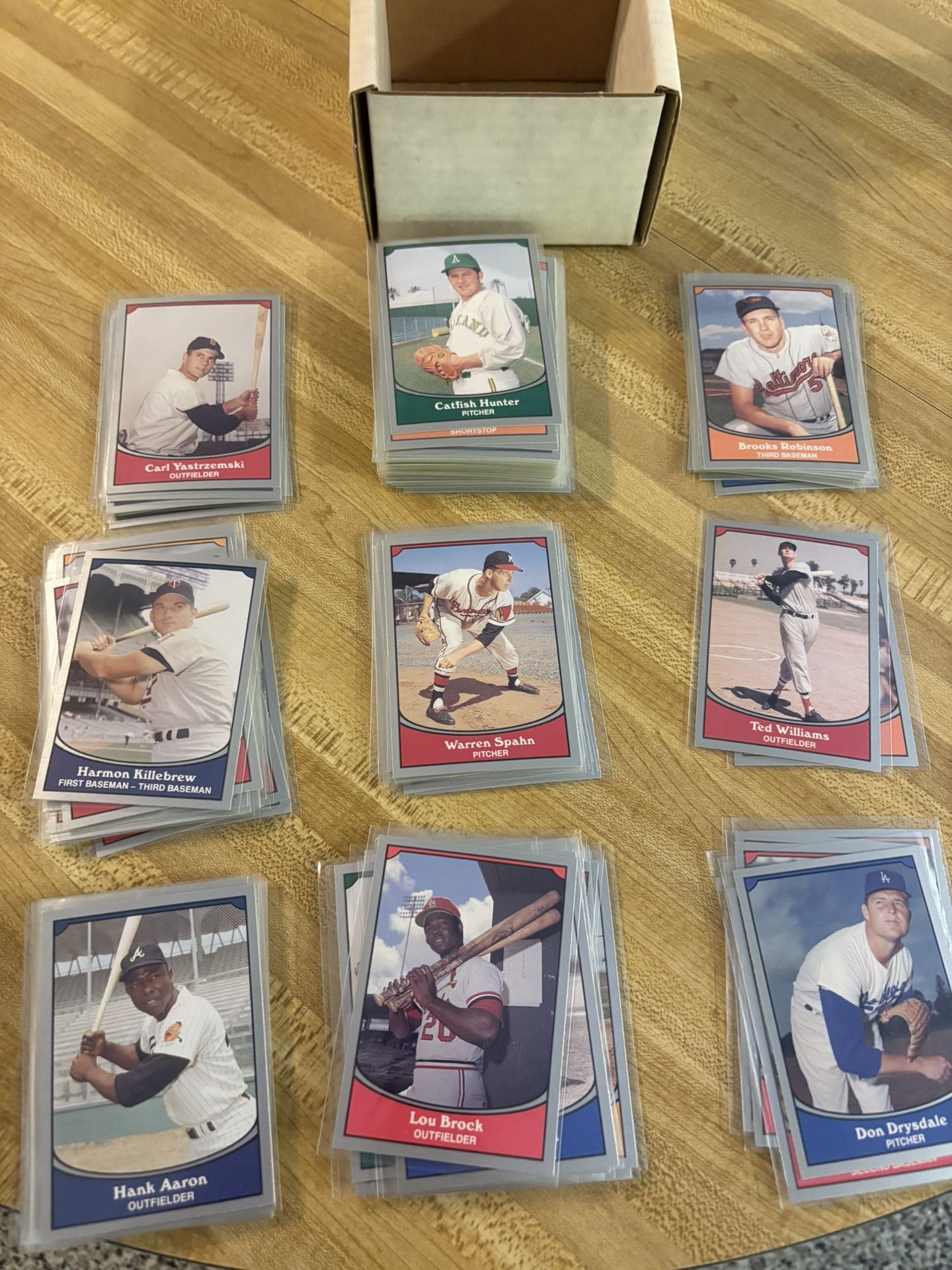 1990 Pacific Trading Baseball Legends Complete Set Of 110 Cards Hank Aaron Ted Williams