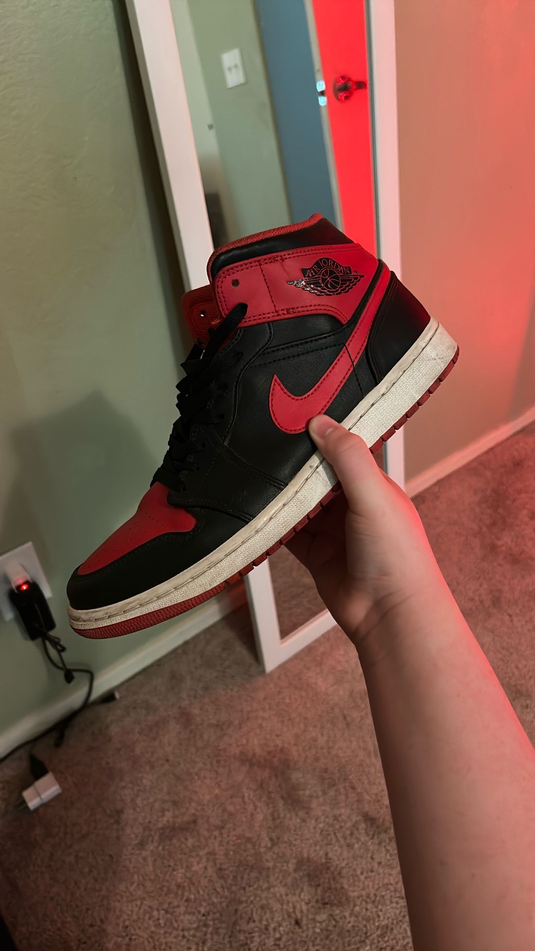 Jordan 1 Mid Alternate Bred Size 10 Asking $30