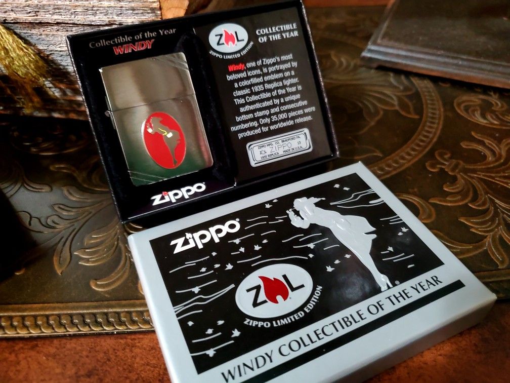 LIMITED WINDY ZIPPO COLLECTIBLE OF THE YEAR NOS MINT IN BOX