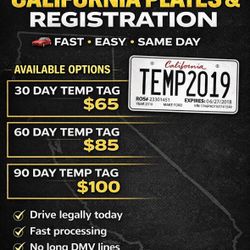 SAME DAY REGISTRATION PLATES SHIRTS