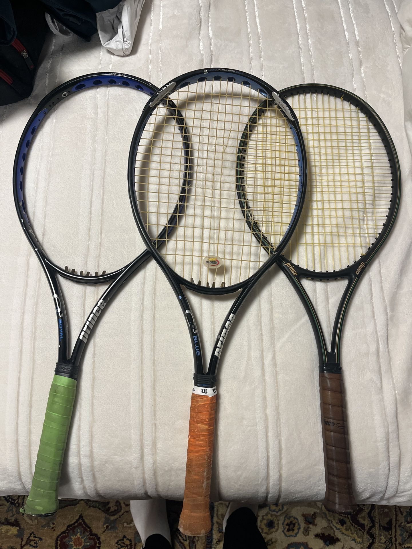 Prince O3 and Comp Tennis Rackets