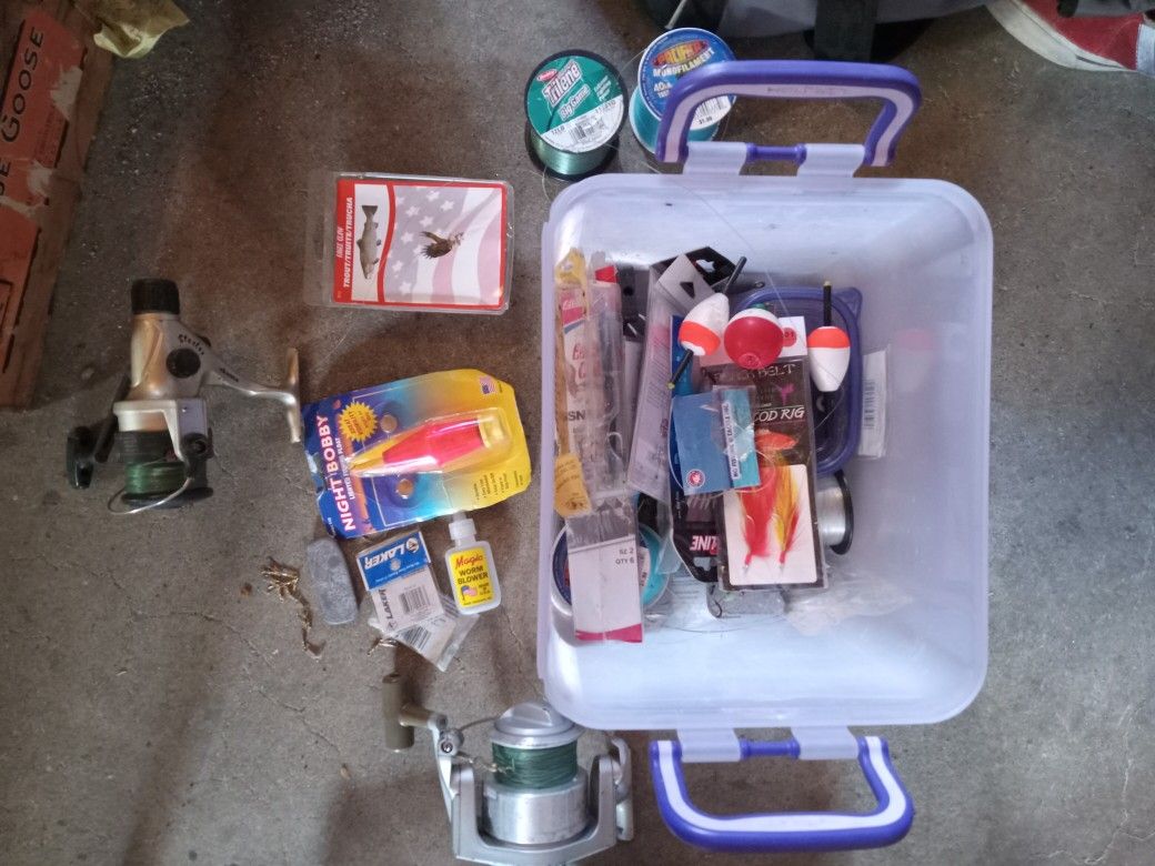 Fishing Equiptment*2 Reels*Tackle/weights/Lures...