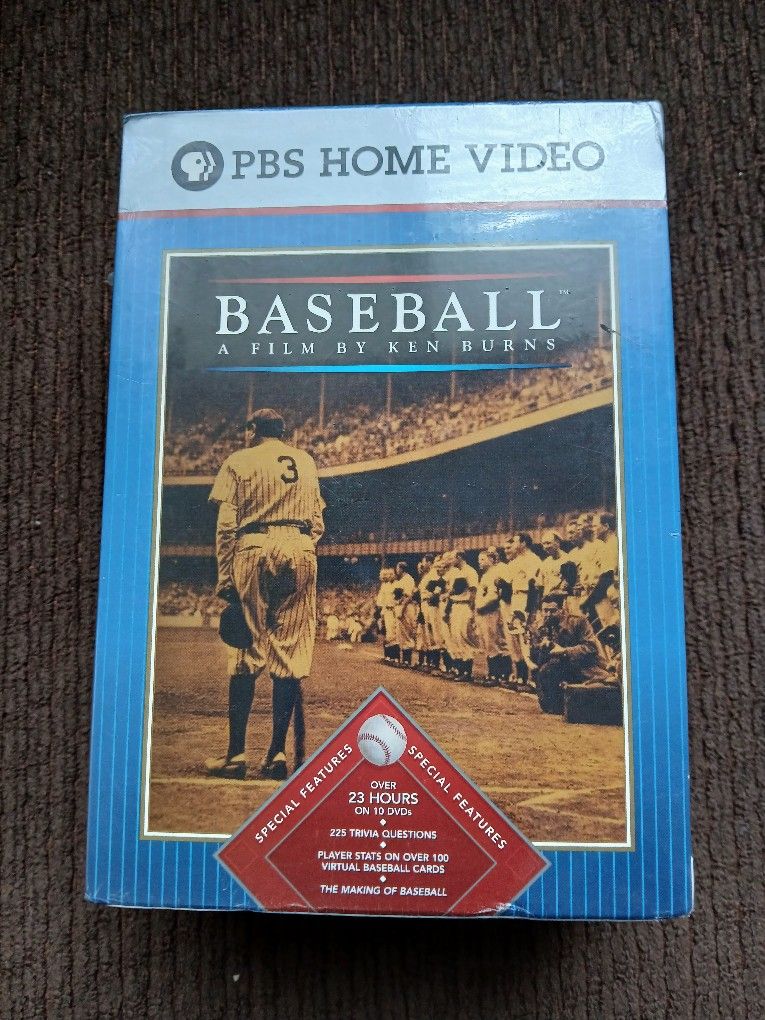 Baseball: Film by Ken Burns - Nine Inning Boxed Set (DVD, 2004, 10-Disc Set) PBS