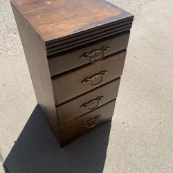4 drawer small storage - 13.5”x12.5”x24” tall