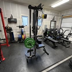 Iron master Lat Pull Down Machine With Bench Attachment 