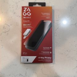 iPhone 17 Pro Max Zagg 4-Way Privacy Tempered Glass Screen Protector