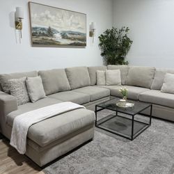 Living Spaces Sectional Couch  - Delivery Available 