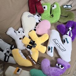 ABC plushies