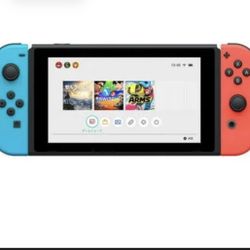Nintendo Switch With Both Controllers 