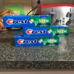 Crest + Scope Toothpaste-3 Items!($11.91+ Value)