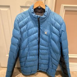 SPYDER WINTER JACKET - CAROLINA BLUE!  MINT!!!