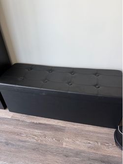 43 Inches Folding Storage Ottoman Bench