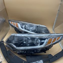 Pair Headlights Headlamp Assembly w/ LED DRL Fit 2016 2017 2018 Kia Optima LED