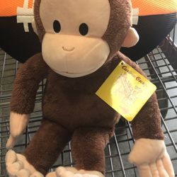 Kohl’s Cares Curious George Plush 15” Stuffed Animal Toy Brown Monkey