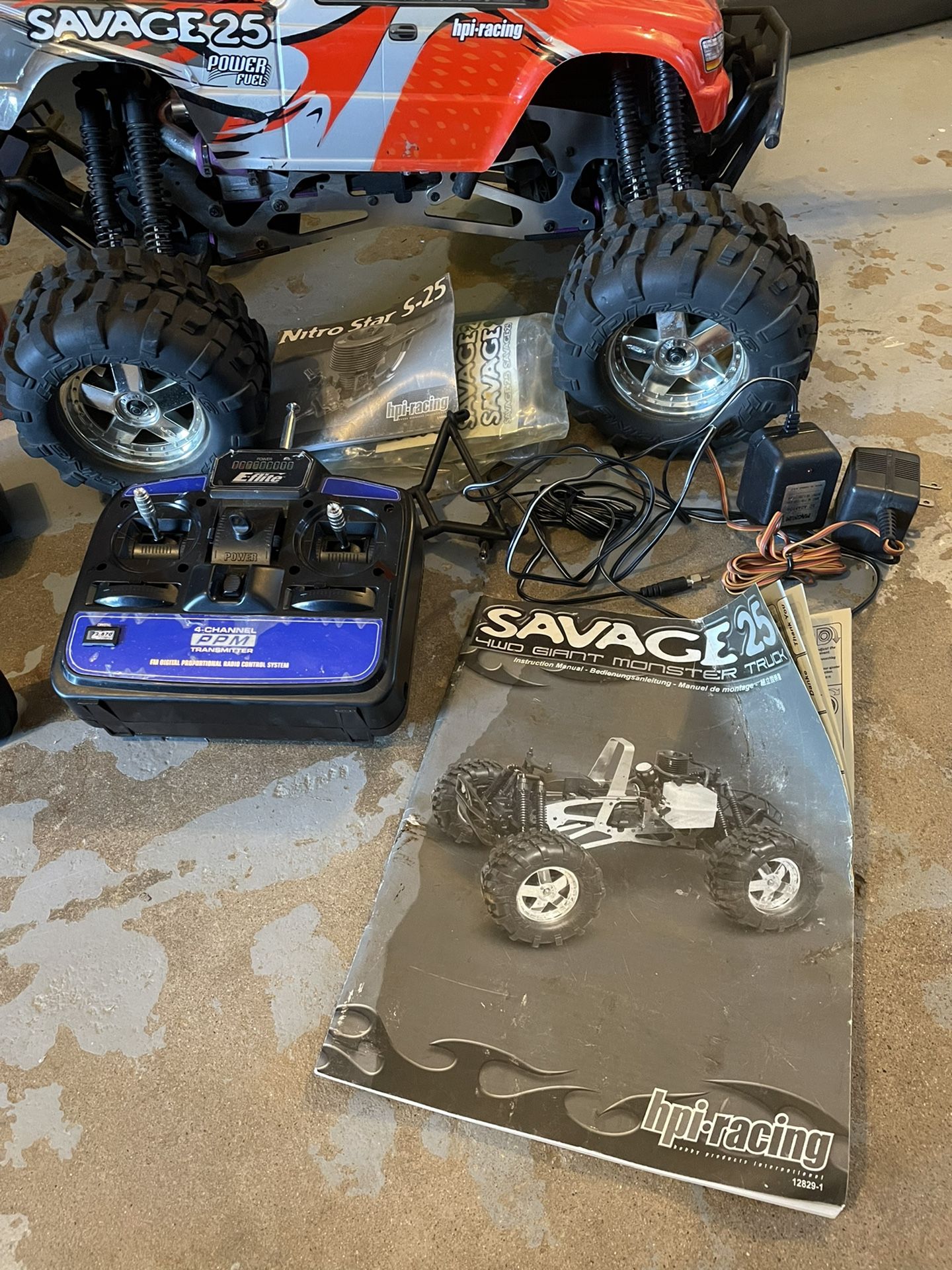 SAVAGE 25 RC POWER FUEL HPI-RACING WITH REVERSE for Sale in