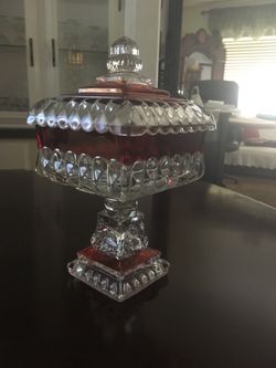 Vintage wedding compote candy dish