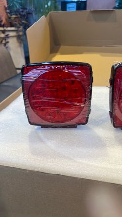 LED Trailer Tail Light Square Red